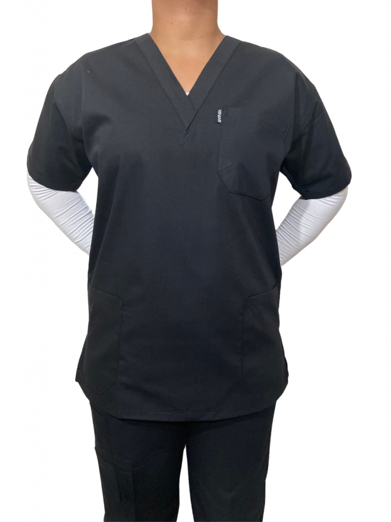 Black Scrubs – Medical Scrub Set (Top & Pant) – Angielyns Collections ...